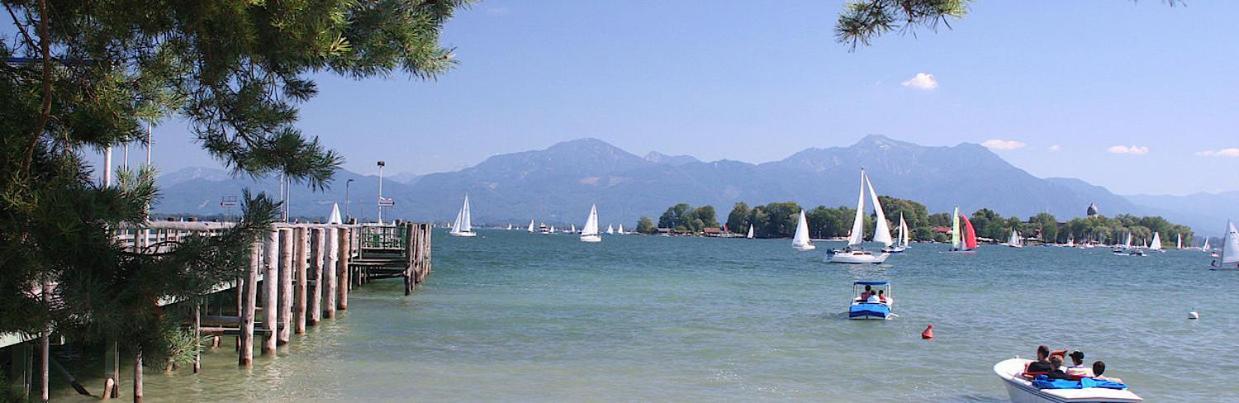 Uniqe I 95Qm I Bergblick I Garten I Bbq I Seenah Prien am Chiemsee Dış mekan fotoğraf